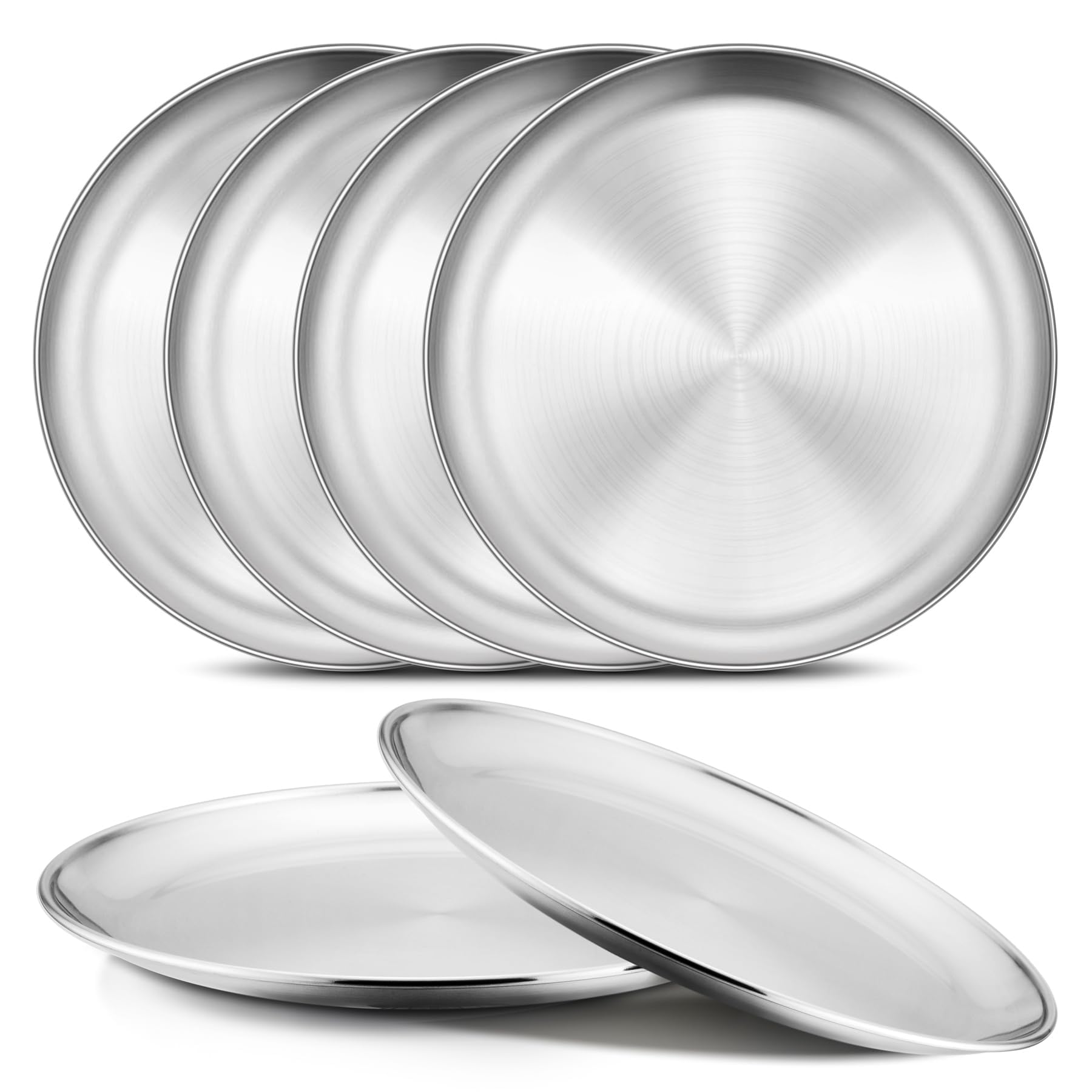 Onader 6-Piece Stainless Steel Plates
