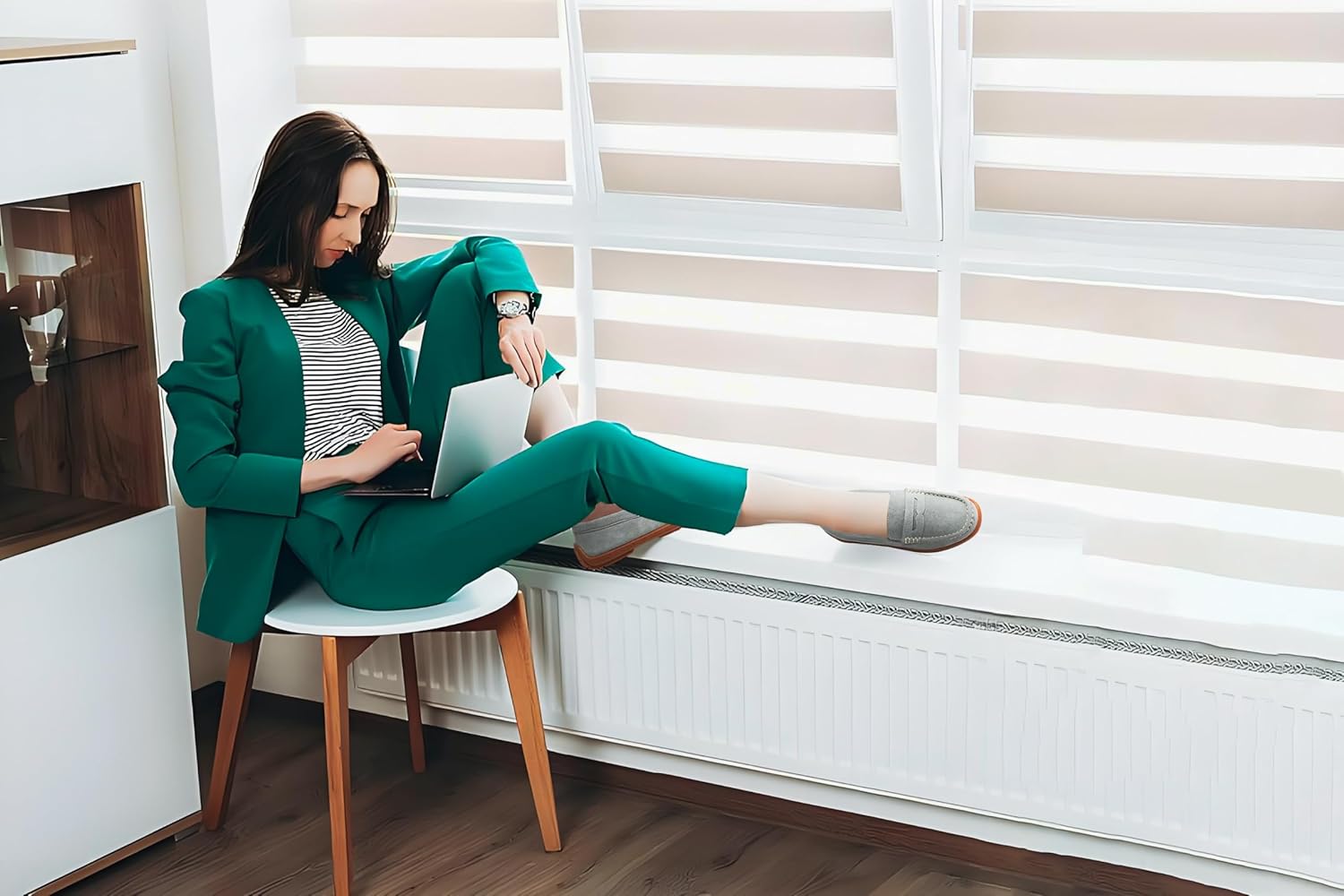 BEAUSEEN Women's Penny Loafers Slip-On - Lightweight Breathable Suede Driving Moccasins,Cute Business Casual Dress Shoes for Work & Travel - Image 2