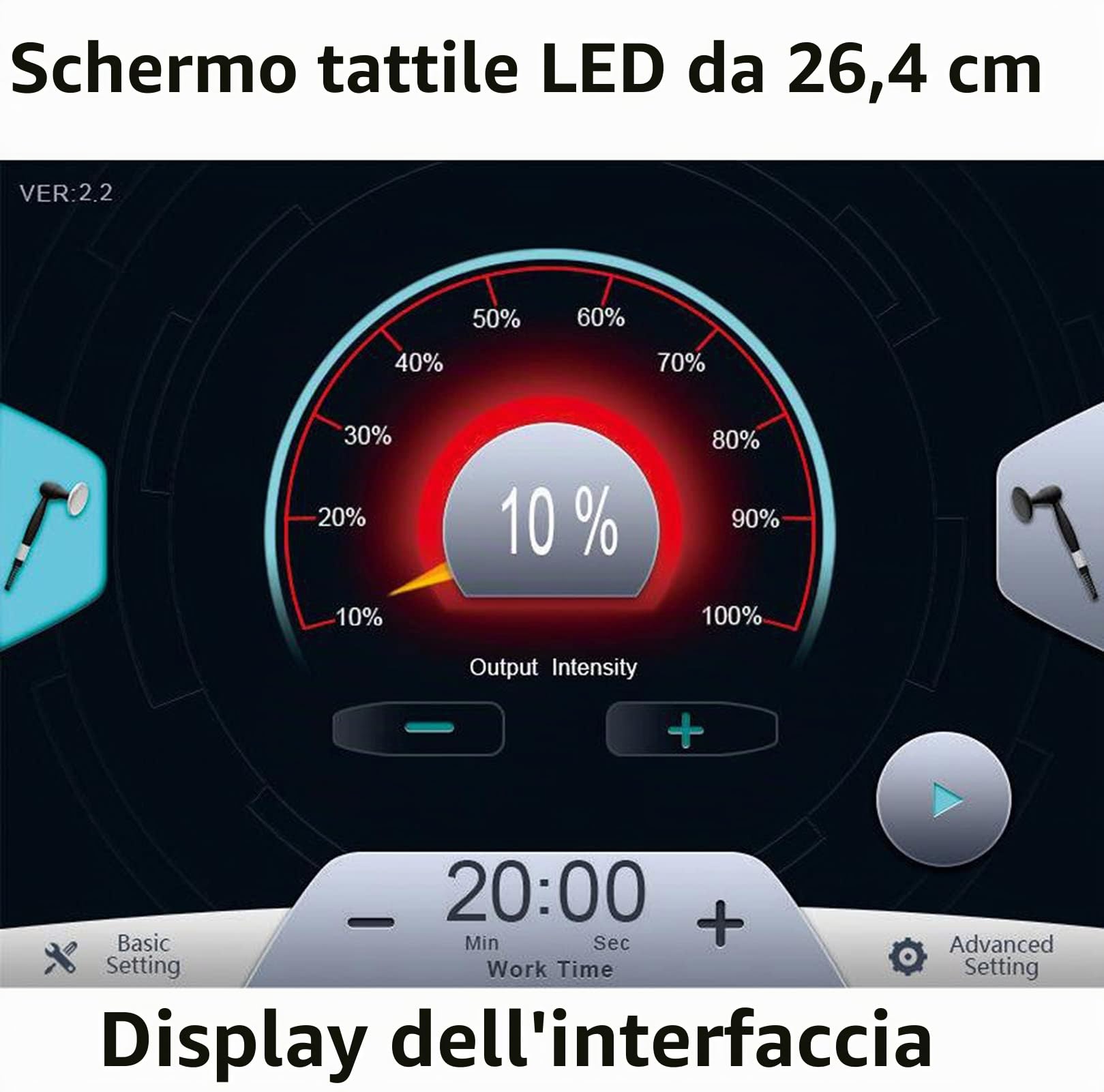 ADMLZQQ Tecarterapia per Le Ginocchia, Trasferimento energetico Capacitivo e resistivo specialmente nel Caso degli Sportivi eliminare Il fastidio Muscolare
