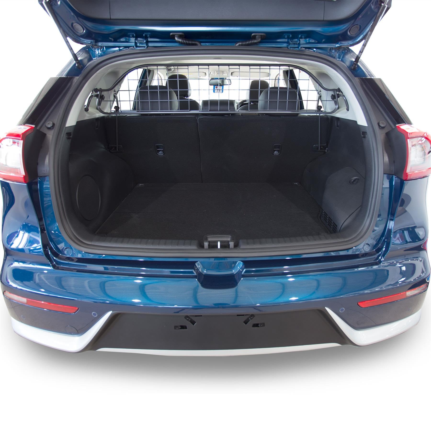 Travall Dog Guard compatible with Kia Niro (2016-2022) Vehicle Specific Boot Guard Tailored Fit Luggage Pet Barrier Separator Heavy Duty Powder Coated Steel