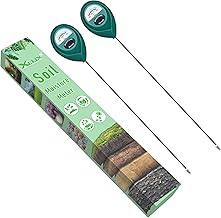 Long Probe Deep Use Soil Moisture Meter, Water Monitor Indicator Sensor, Hygrometer for Free Large Potted Plants, Flowers, Gardening, 2 Pack