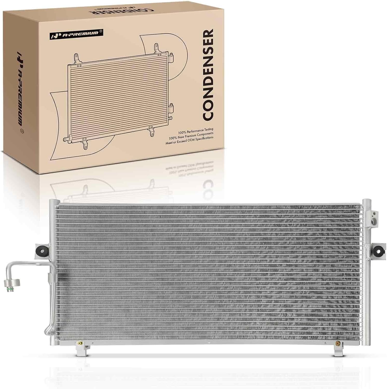 A-Premium Air Conditioning A/C Condenser Compatible with Infiniti G20 2000 2001 2002