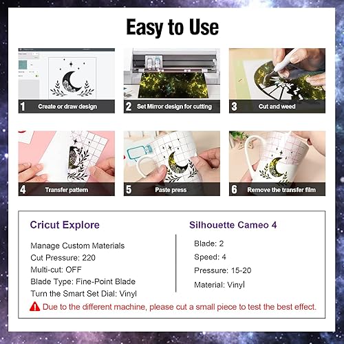 Miniatura 33 de Heflashor Vinilo adhesivo con purpurina para manualidades, 12 hojas de vinilo permanente brillante de 12 x 10 pulgadas, vinilos extraíbles