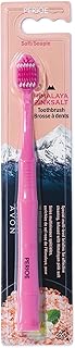 Perioe Himalayan Pink Salt Toothbrush, Small (1 Count) | Compact Head, Soft Bristle Manual Toothbrush Infused with Himalayan Pink Salt for Deep Cleaning Tartar Plaque, Sensitive Gums & Teeth Oral Care