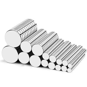 356Pcs Small Magnets, 6 Different Size Rare Earth Magnet | Mini Magnets for Dry Erase Board, Crafts, DIY, Kitchen