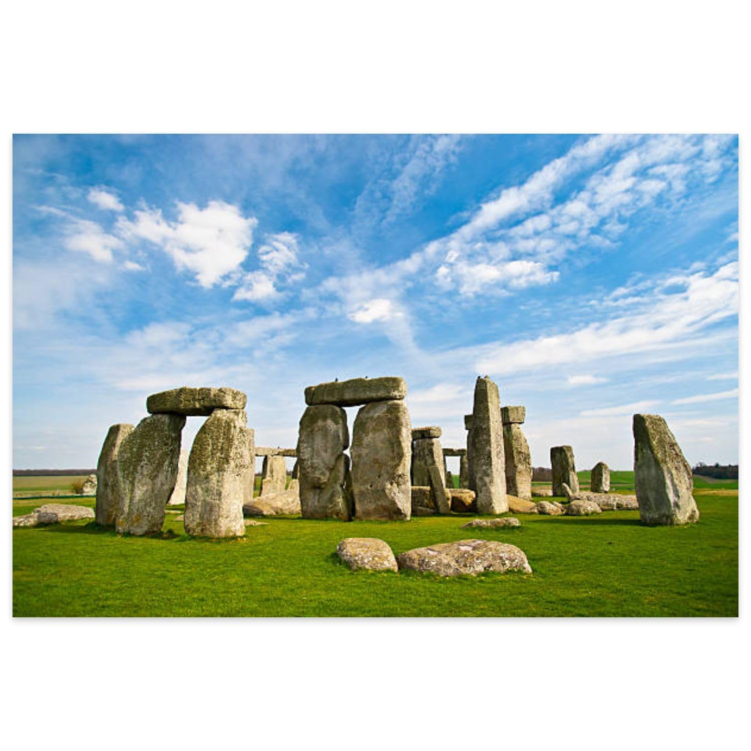 Great Jigsaw Puzzles for Adults 500 Piece Stonehenge Historic site Stone Material Megalith Stone Object History Puzzles for Adults Toys Gift Family
