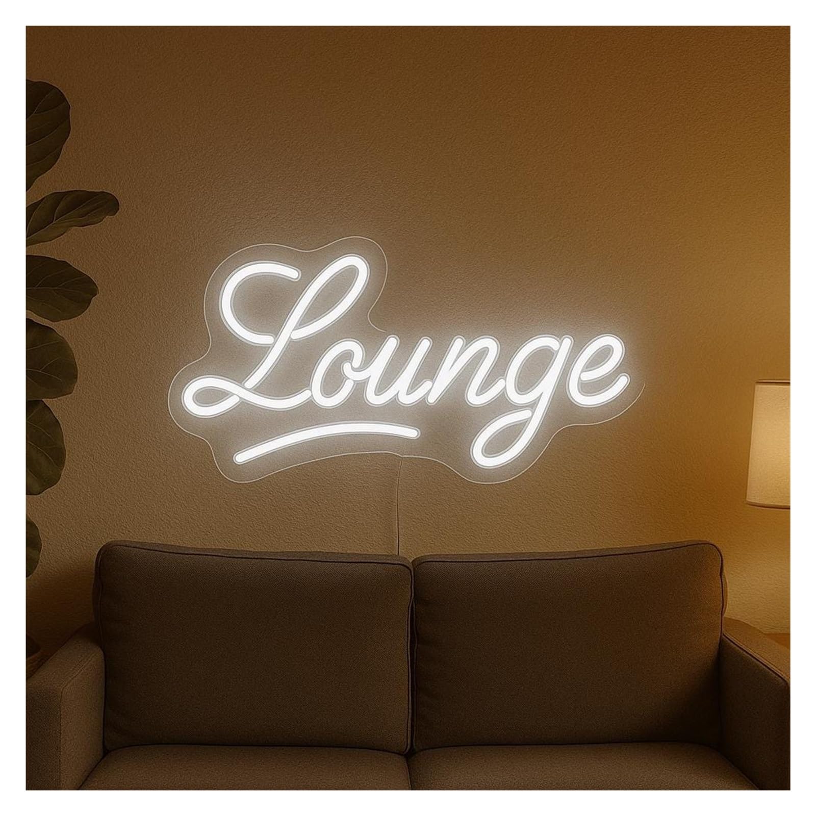 SHOUXI Sign Lamp Lounge Neon Sign, Suitable for Store Wall Decor with Dimmable 51cm