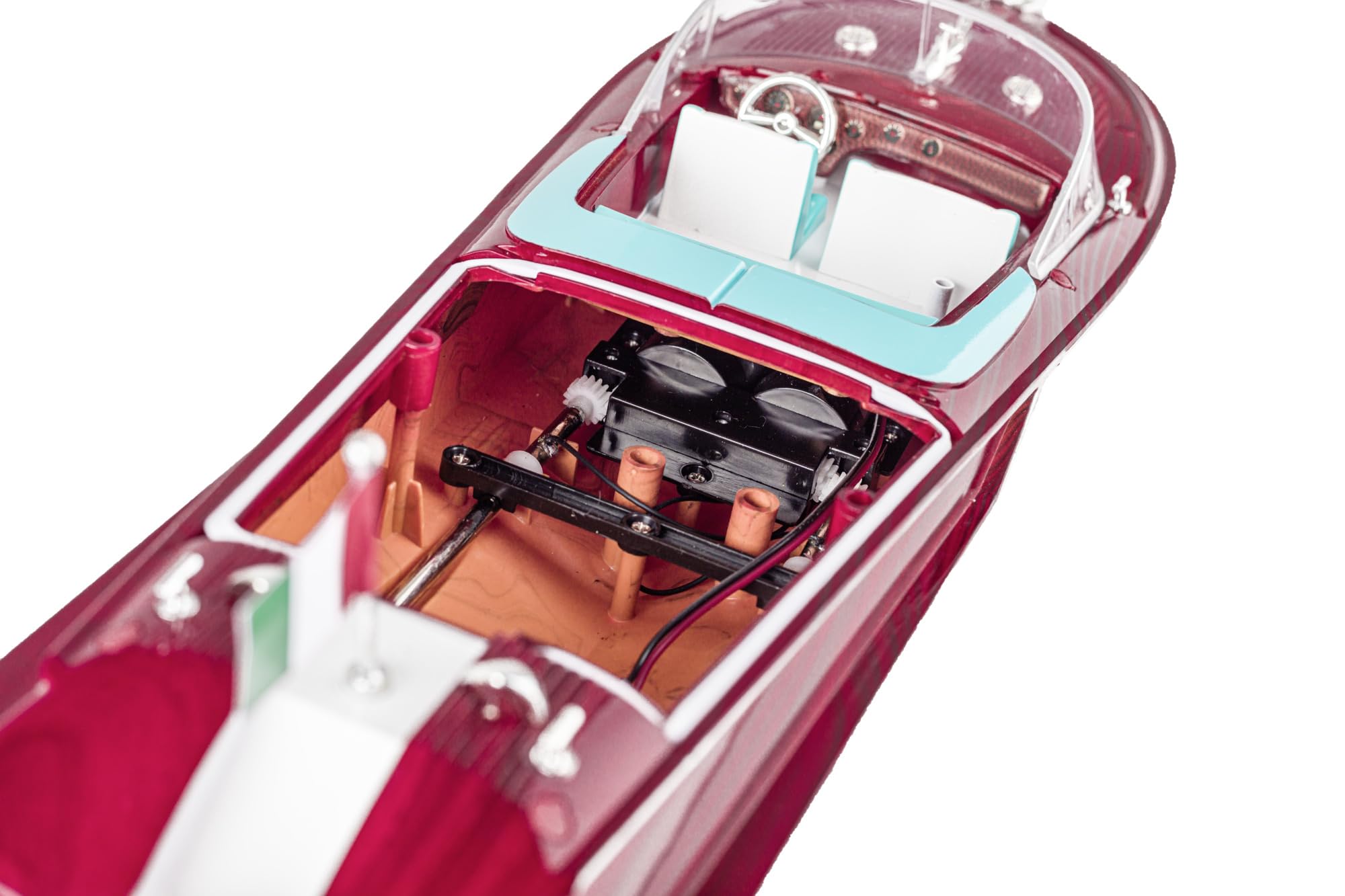 Carson 500108055 Bella Luisa 2,4 GHz 100% RTR – Barco Teledirigido, Lancha RC, Radiocontrol para Niños, Circuito de Seguridad, con Control Remoto