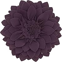 Vista 7 de SARO LIFESTYLE Almohada de fieltro en forma de flor