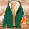 Yaoeye Abrigos de Invierno para Mujer 2025, Cálidos, Talla Grande, Chaquetas con Forro de Felpa, con Botones, Tipo Sherpa, con Capucha, Parka, Abrigo Cruzado 3