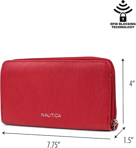 Miniatura 4 de Nautica Bulk Cargo - Cartera con cremallera para mujer rojo Fuego Red NA