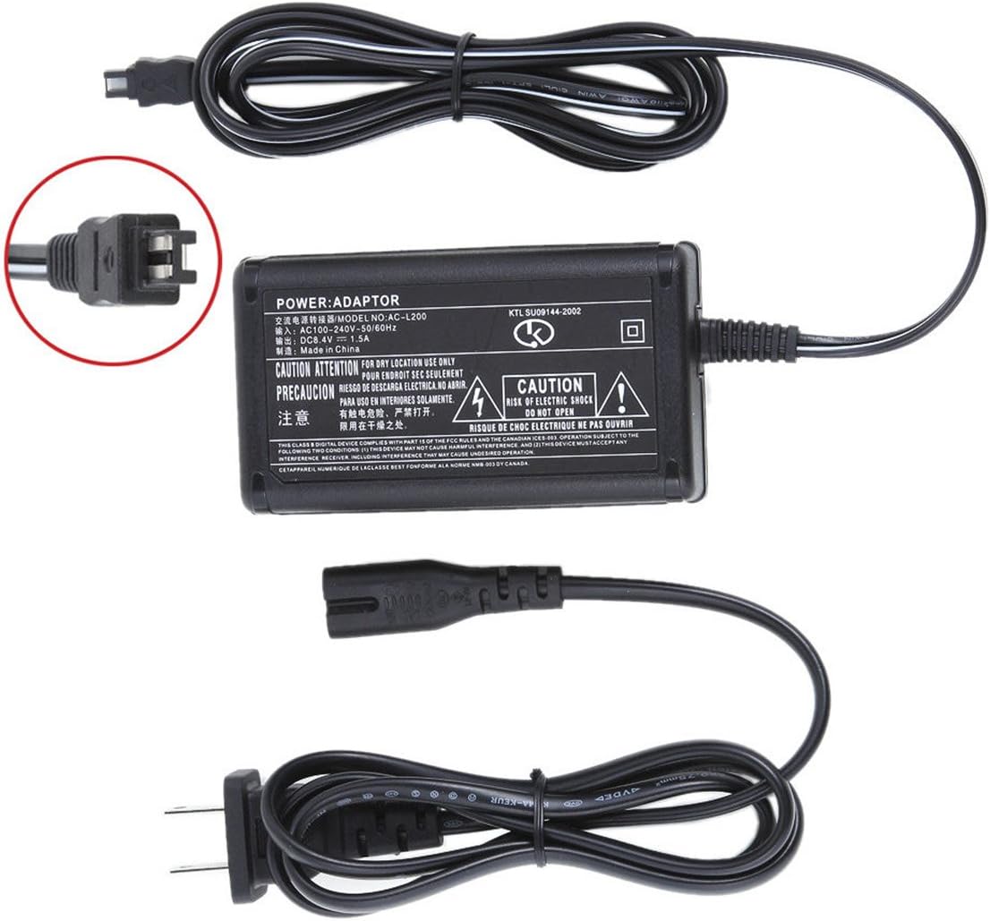 AC Power Adapter Charger for Sony Handycam DCR-SR45 DCR-SR46 DCR-SR47 DCR-SR67