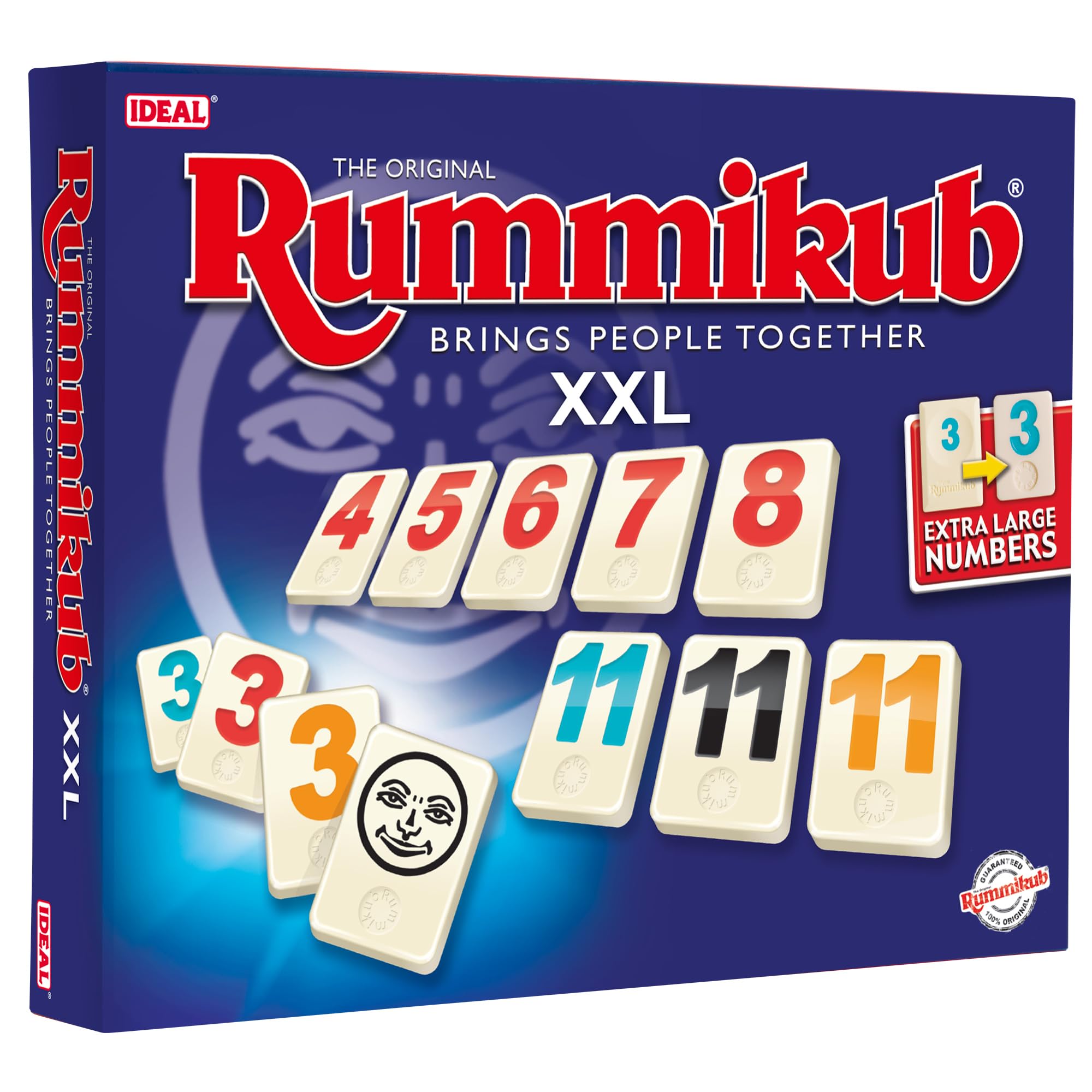 Rummikub | IDEAL | XXL: The Board Game from IDEAL | Family Games | 2-4 Players | Ages 8+