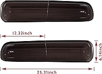 Vista 7 de KEWISAUTO Cubierta de luz trasera para Dodge Challenger 2015-2023, cubiertas de lámpara de luz trasera, decoración para accesorios Dodge Challenger