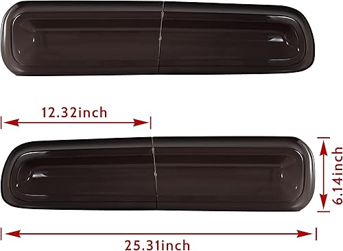 Miniatura 7 de KEWISAUTO Cubierta de luz trasera para Dodge Challenger 2015-2023, cubiertas de lámpara de luz trasera, decoración para accesorios Dodge Challenger