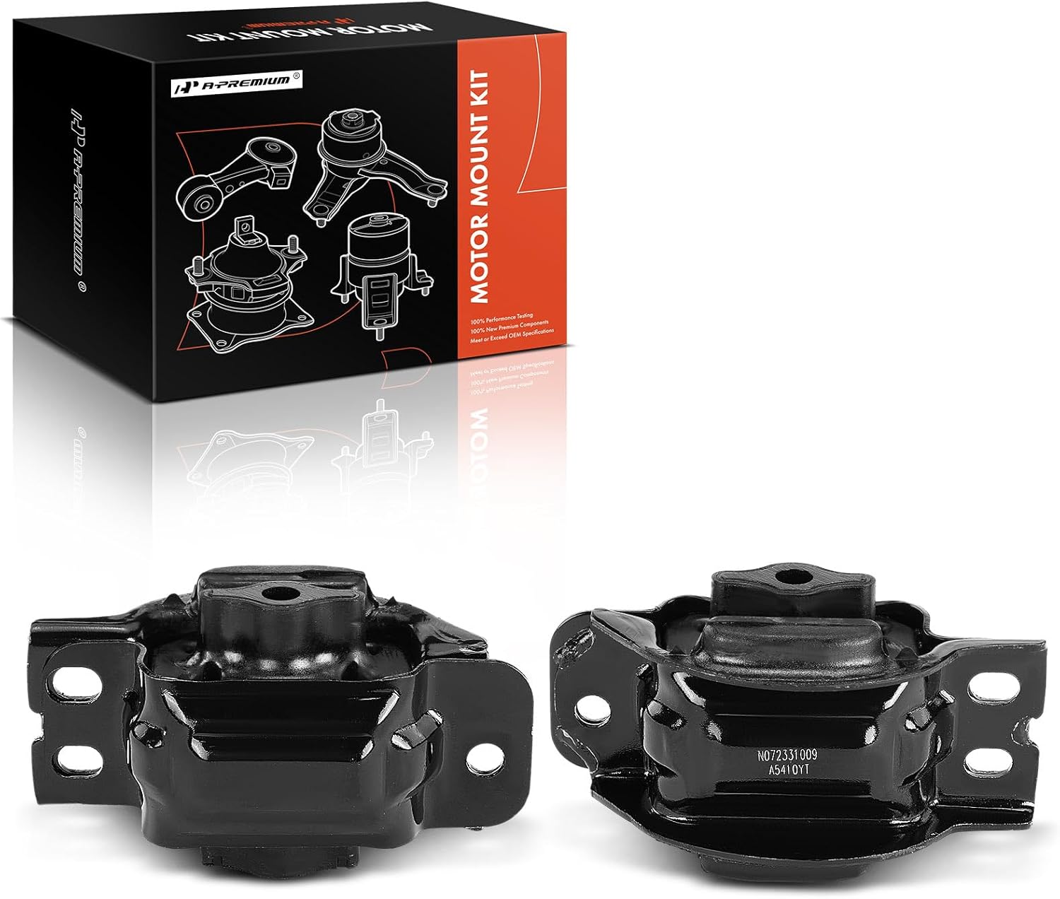 A-Premium 2PCS Front Left and Right Engine Motor Mount Kit Compatible with Dodge Ram 2500 2003-2008, Ram 3500 2003-2007, 5.7L 5.9L 8.0L, Replace# 52021712AA, 52021713AA