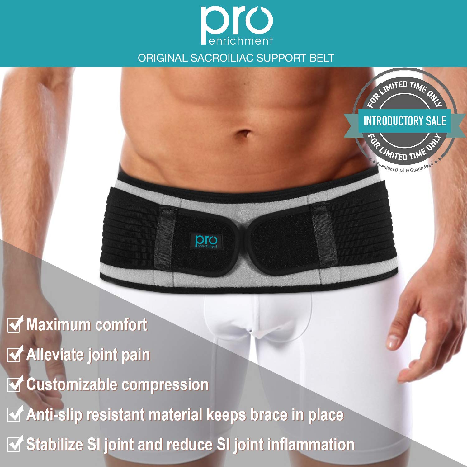 Buy Sacroiliac Hip Belt for Women & Men That Alleviate Sciatica, Lower