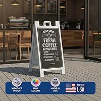 Vista 3 de Insertos Personalizados para Letreros de Marco en A por DeamController - Paneles de Plástico Duraderos y Resistentes a la Intemperie Insertos