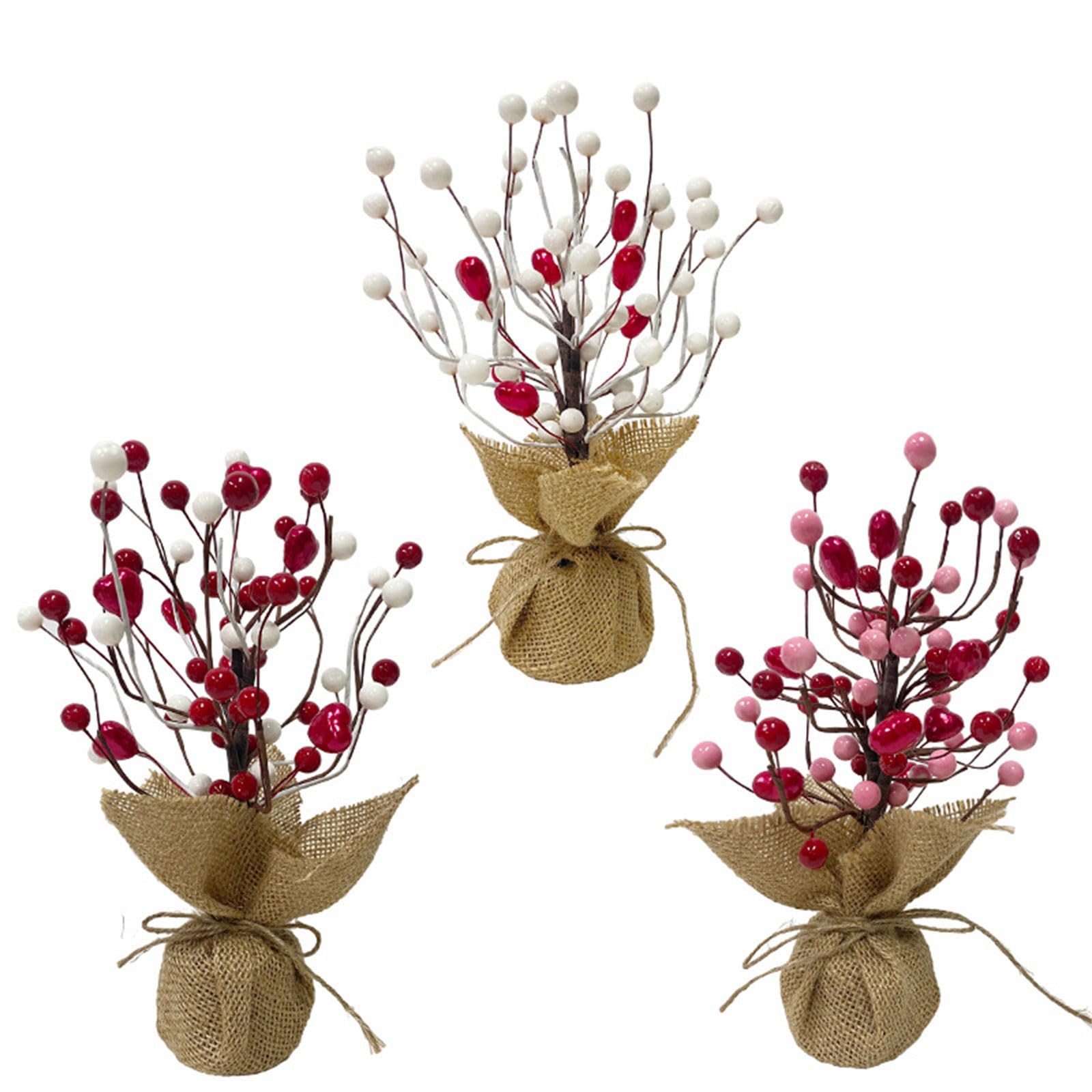 Árbol Artificial Decorativo con Forma de corazón, Ideal para Bodas y Fiestas de San Valentín (A09374)