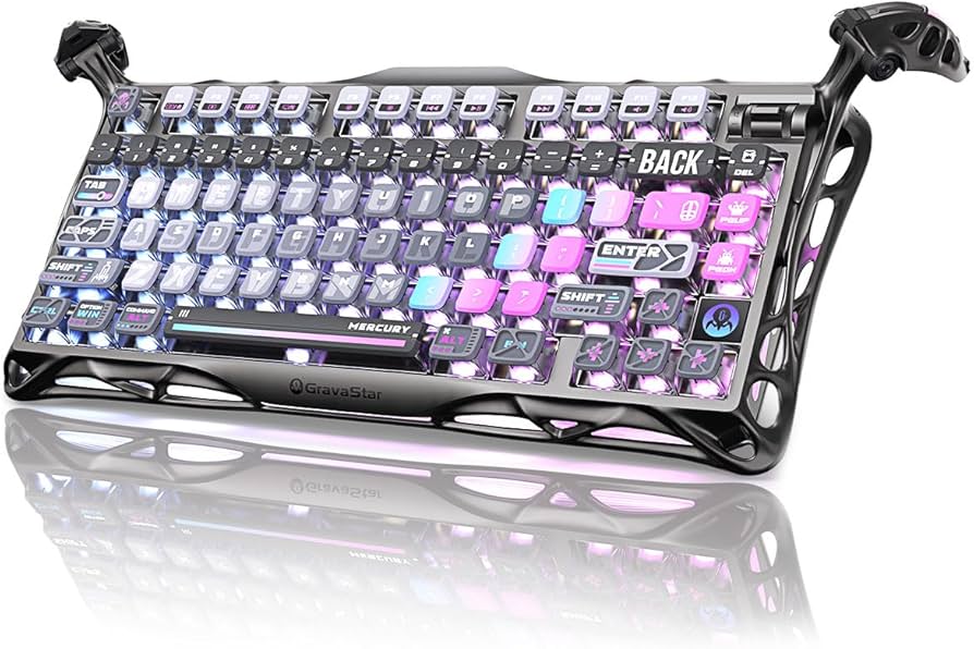 GravaStar Mercury K1 PRO ワイヤレスキーボード Mercury K1 Pro Gaming Keyboard - Cyberpunk Edition | 75% Mechanical