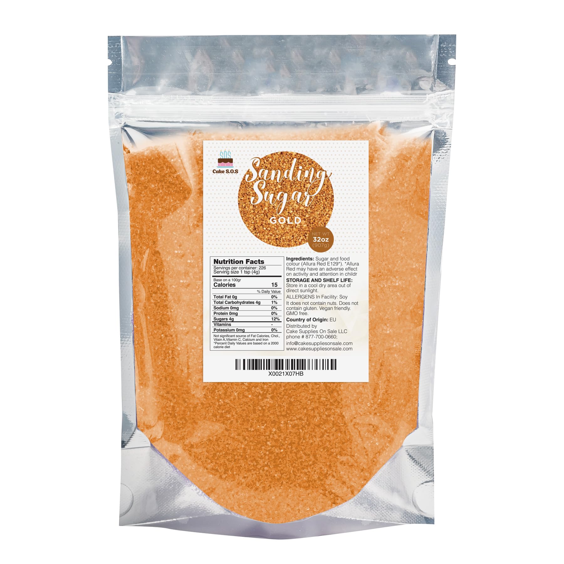 Sanding Sugar Gold 32 oz.