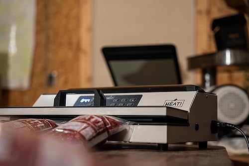 Miniatura 4 de Sellador al vacío externo de 16 pulgadas con una tira de sellado de 16 pulgadas, almacenamiento de rollos de bolsa, cortador de bolsas y pantalla