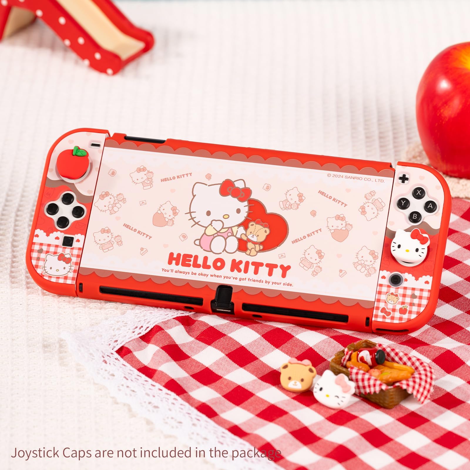 Kuitmor-Schutzhülle für Switch OLED, schlanke, kratzfestes und stoßdämpfendes Design, Original-Controller-Cover-Skins