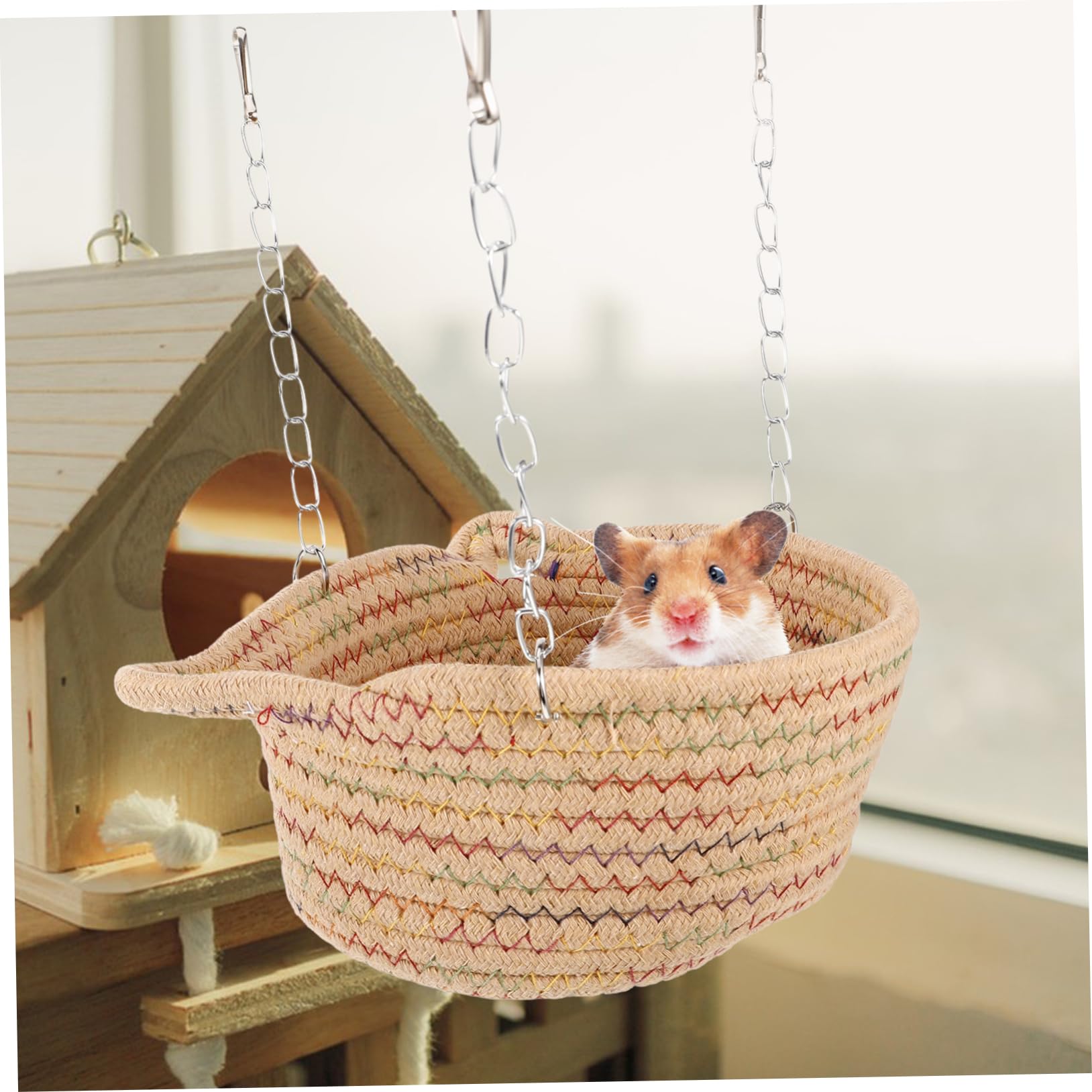 BESPORTBLE 4piezas Hamaca para Roedores Cama Colgante Cálida y para Hámsters Conejillos De Indias y Chinchillas para Jaulas y Refugios Decorativos
