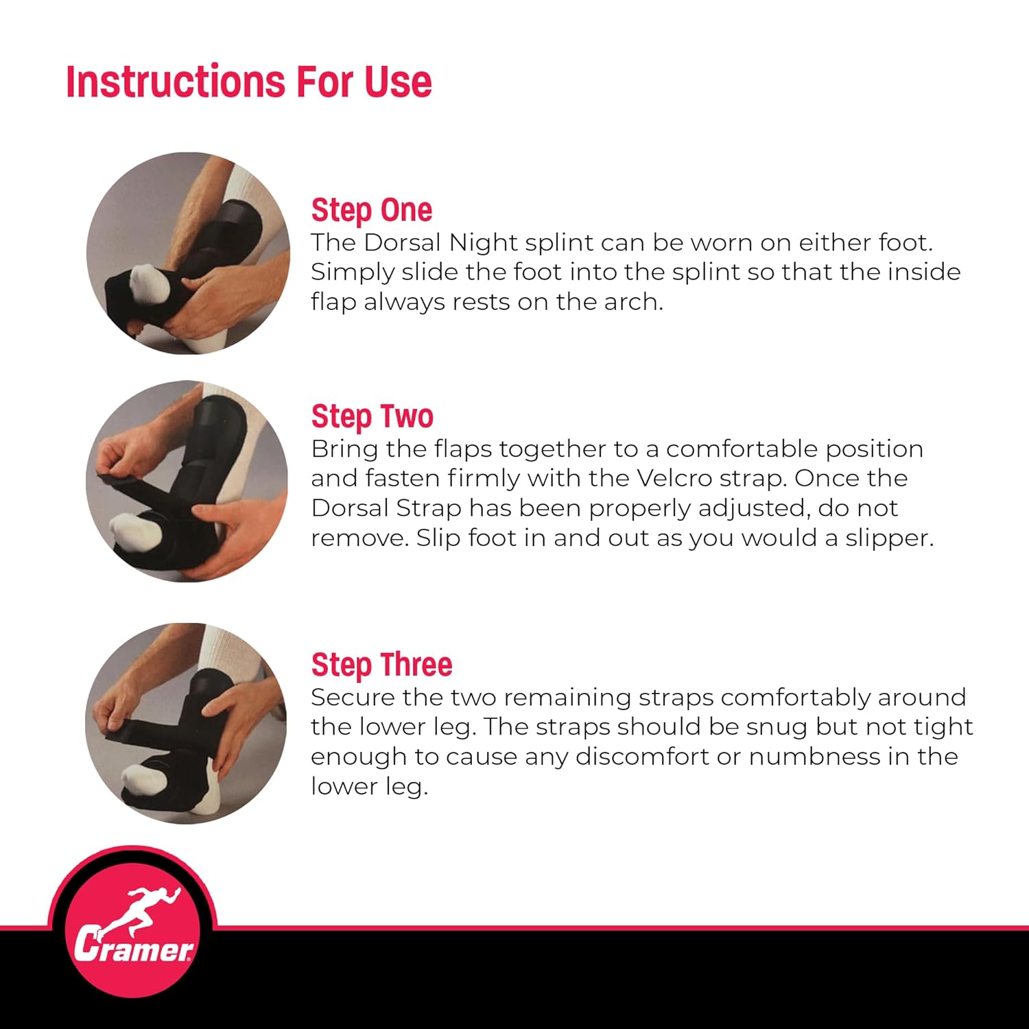 Cramer Dorsal Night Splint, DNS, Large, for Effective Relief From Plantar Fasciitis Aches and Arch Foot Aches - Image 6