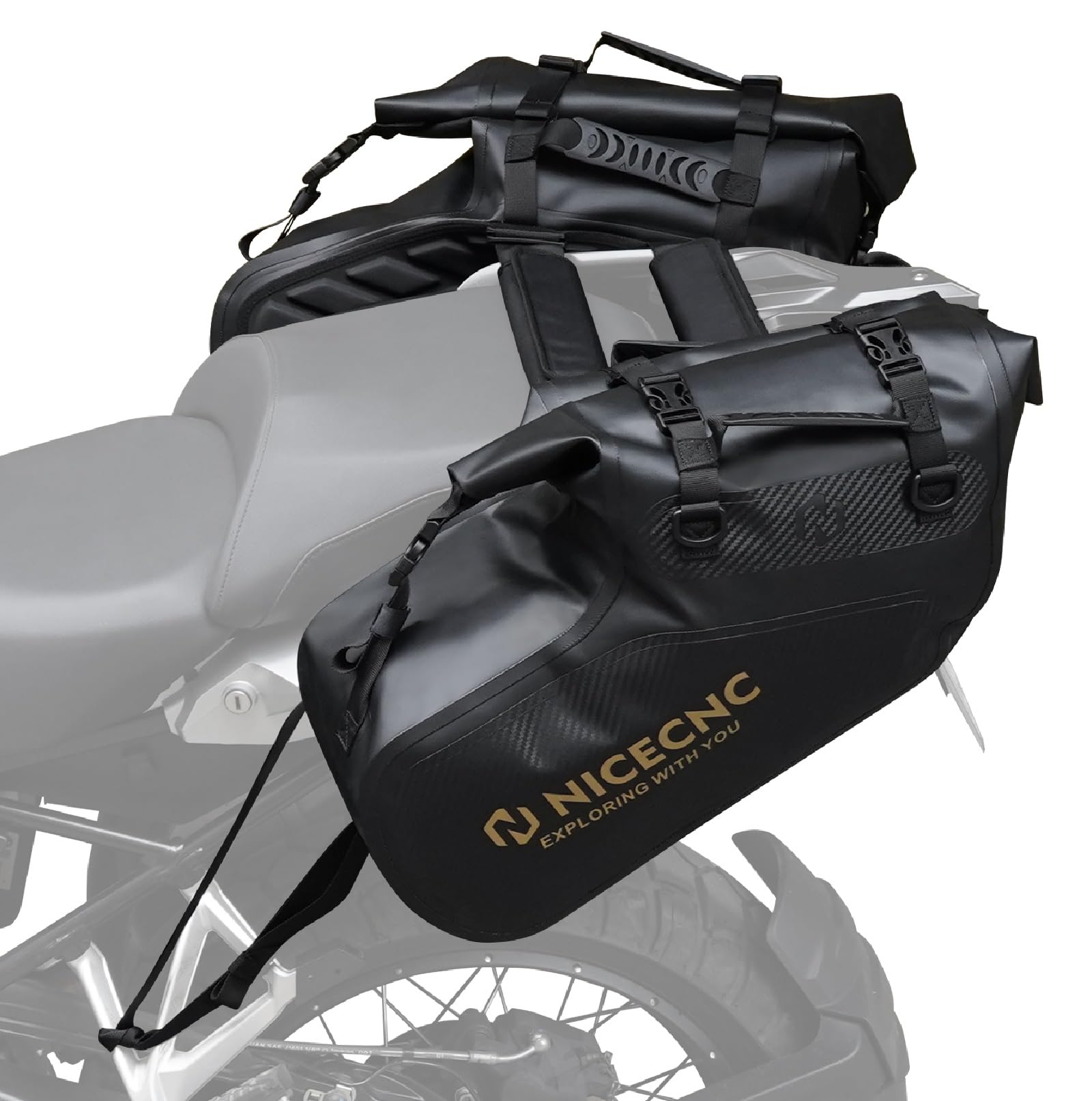 Amazon.com: NICECNC Motorcycle Saddlebags Waterproof Heat