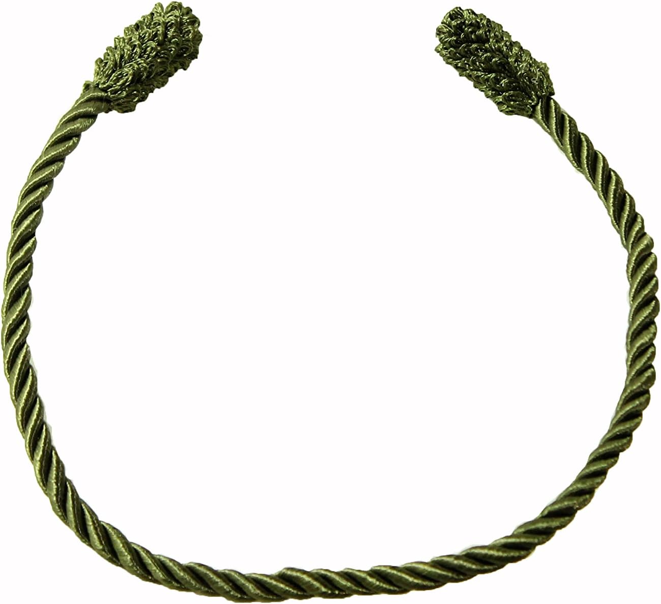 Haute Decor Decorative Twist Ties, 6 Pack, 16 inches (Olive Green) - Hang Garland, Lights, and Decorations with Style - Strong Inner Wire