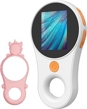 Digital Microscope Handheld 2.0 inch IPS Color Screen,Portable Digital Magnifying Glass 500x,Marco Microscopes,uilt-in 8LED Lights,USB Compatible with PC Windows, Mac OS Pearl White