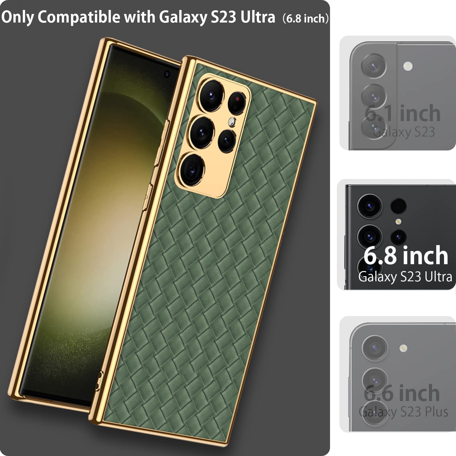Amazon.co.jp: NINKI グリーン Samsung Galaxy S23 Ultra ケース 5G