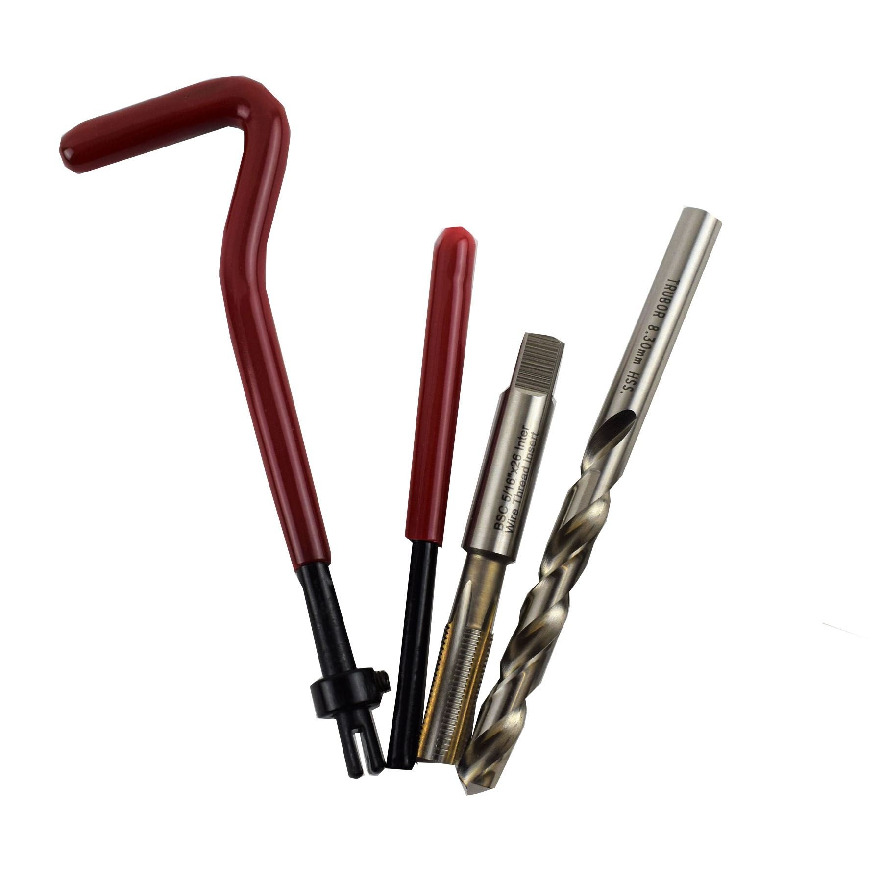 AB Tools-Unithread 5/16" x 26 Filettatura BSC Tocca la Riparazione Kit Fresa Helicoil filettature danneggiate 14Kit pc