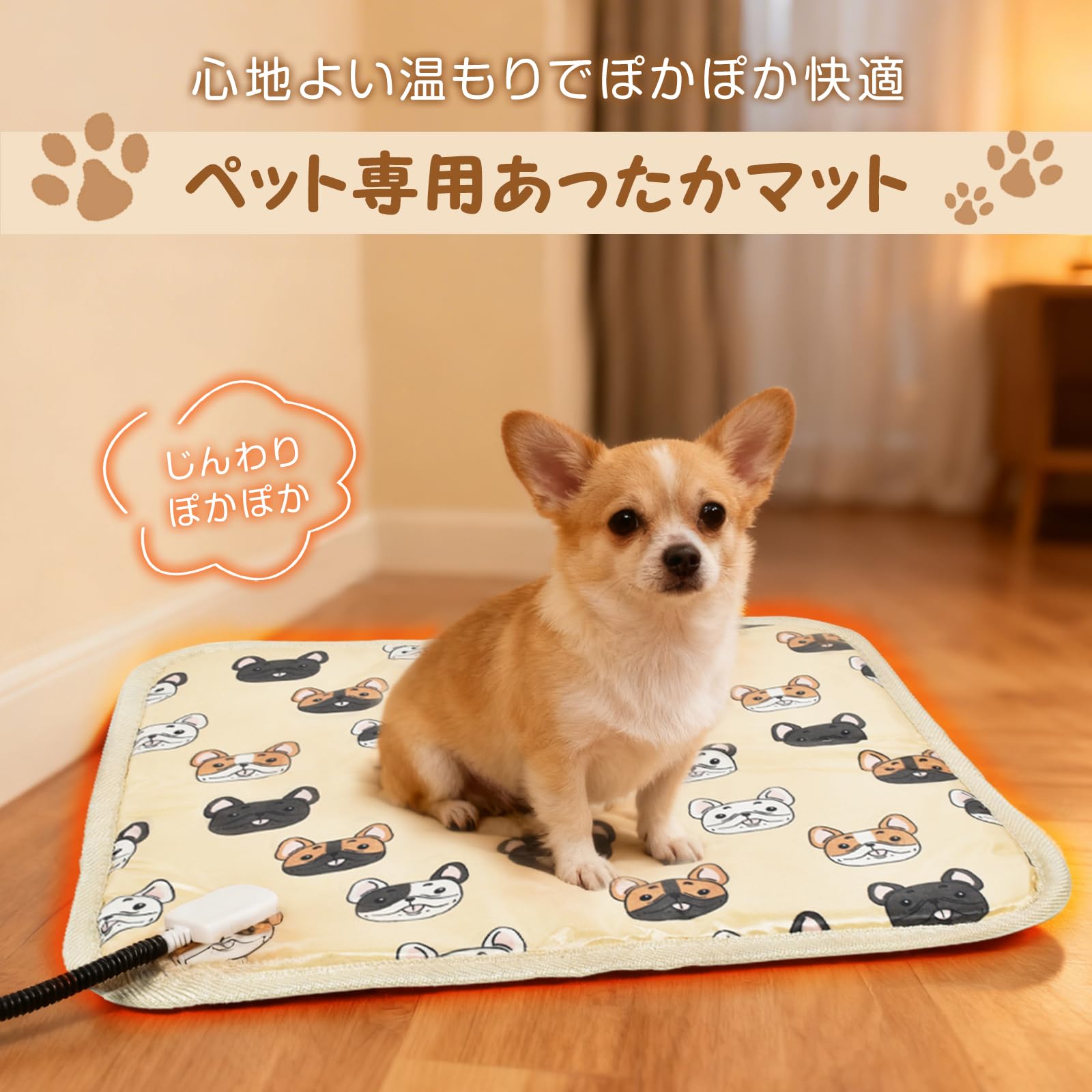 Farrows ペット用ヒーター Amazon | Fkstyle【噛みつき対策コードで留守番も安心】ペットヒーター