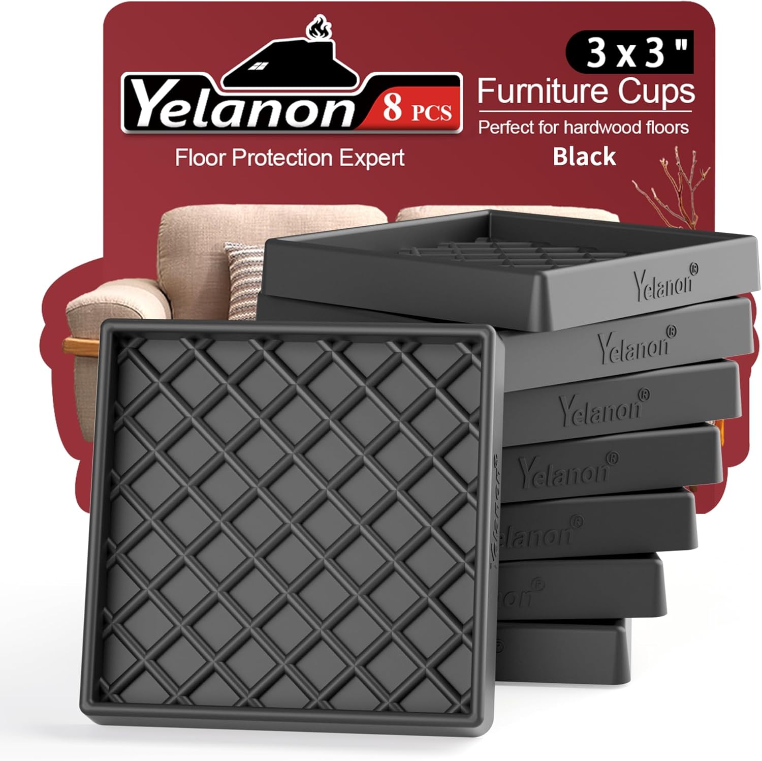 Furniture Coasters -8 Pcs 3” Non Slip Furniture Togo Ubuy