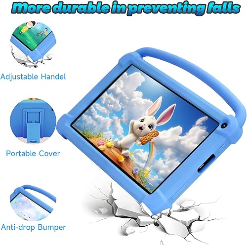 Miniatura 5 de Tablet para niños de 7 pulgadas, tableta Android para niños, 4 GB de RAM+32 GB ROM+1 TB expandir, tabletas para niños pequeños con funda a prueba de
