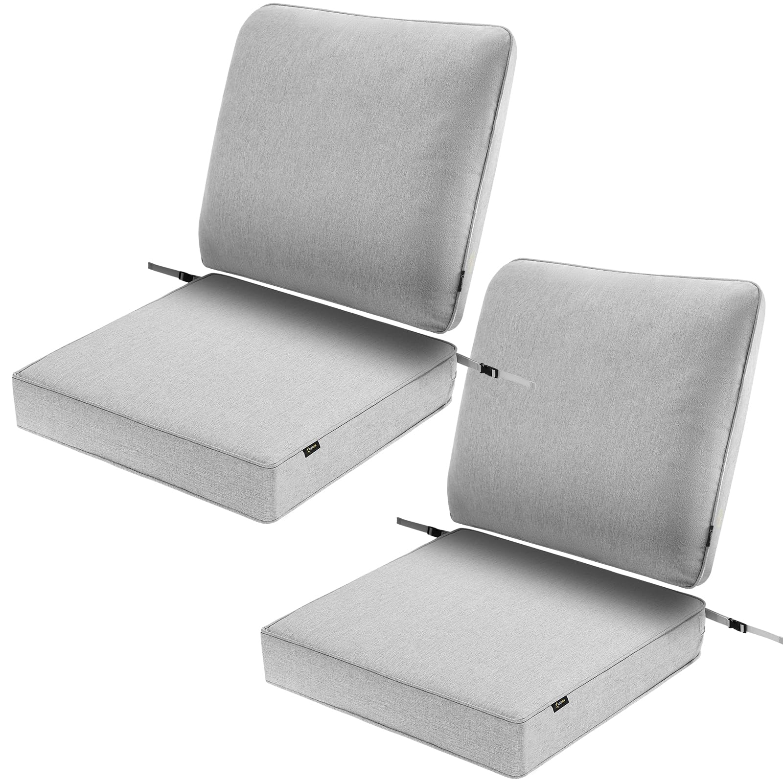 View 1 of ***FACTORY SEALED***(READ NOTES)
SUNROX 2 Pack Outdoor Chair Cushions Waterproof & FadeShield Patio Furniture Cushions, All-Weather Quick-Dry Deep Seat Cushions with DryMesh Drainage Replacement Cushions for Sofa Couch 24x24 Inch