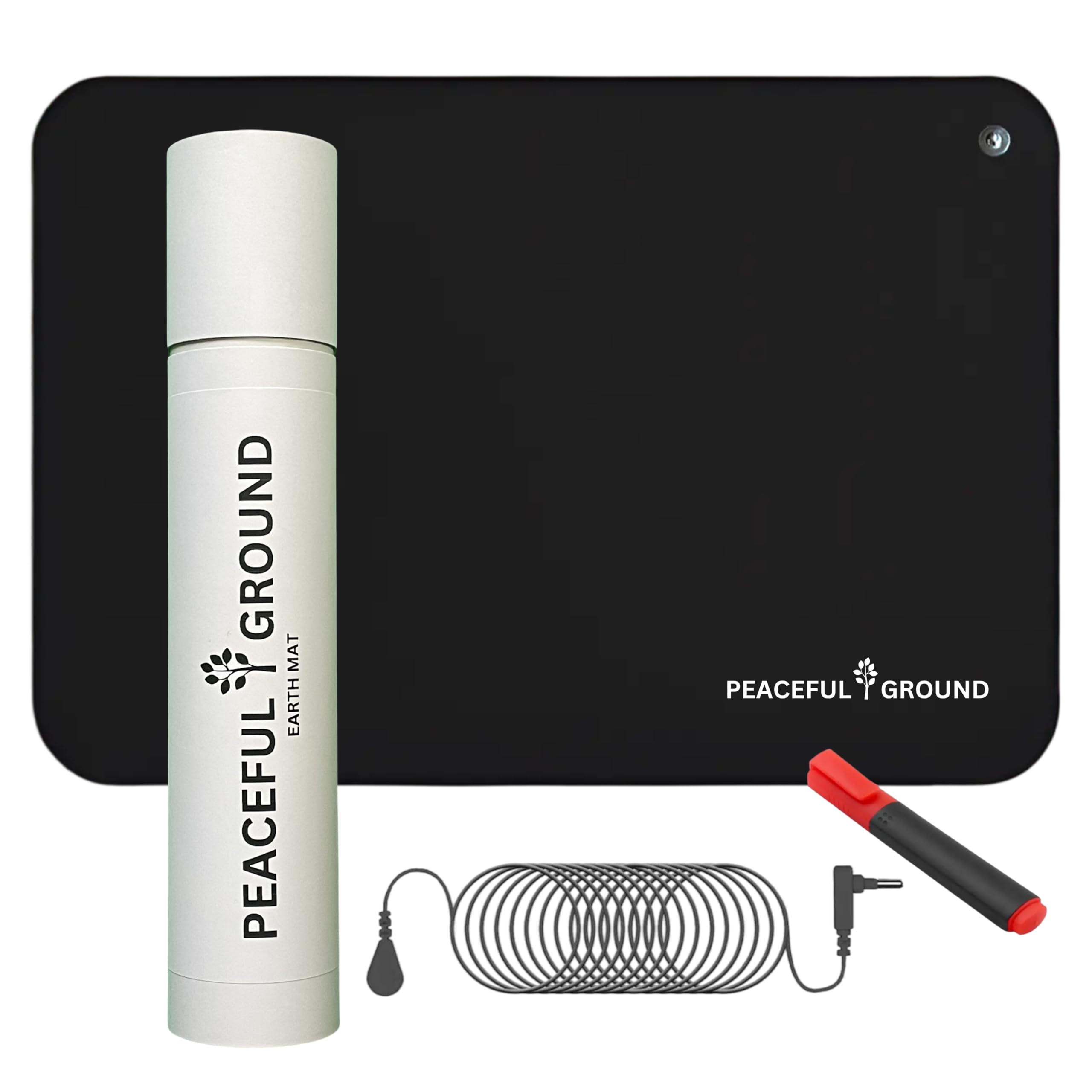 Grounding Mat with Case, Earthing Therapy for Pain Relief, Energy, Sleep, and Wellness. Indoor Grounding at Home, Office, or Work, 16