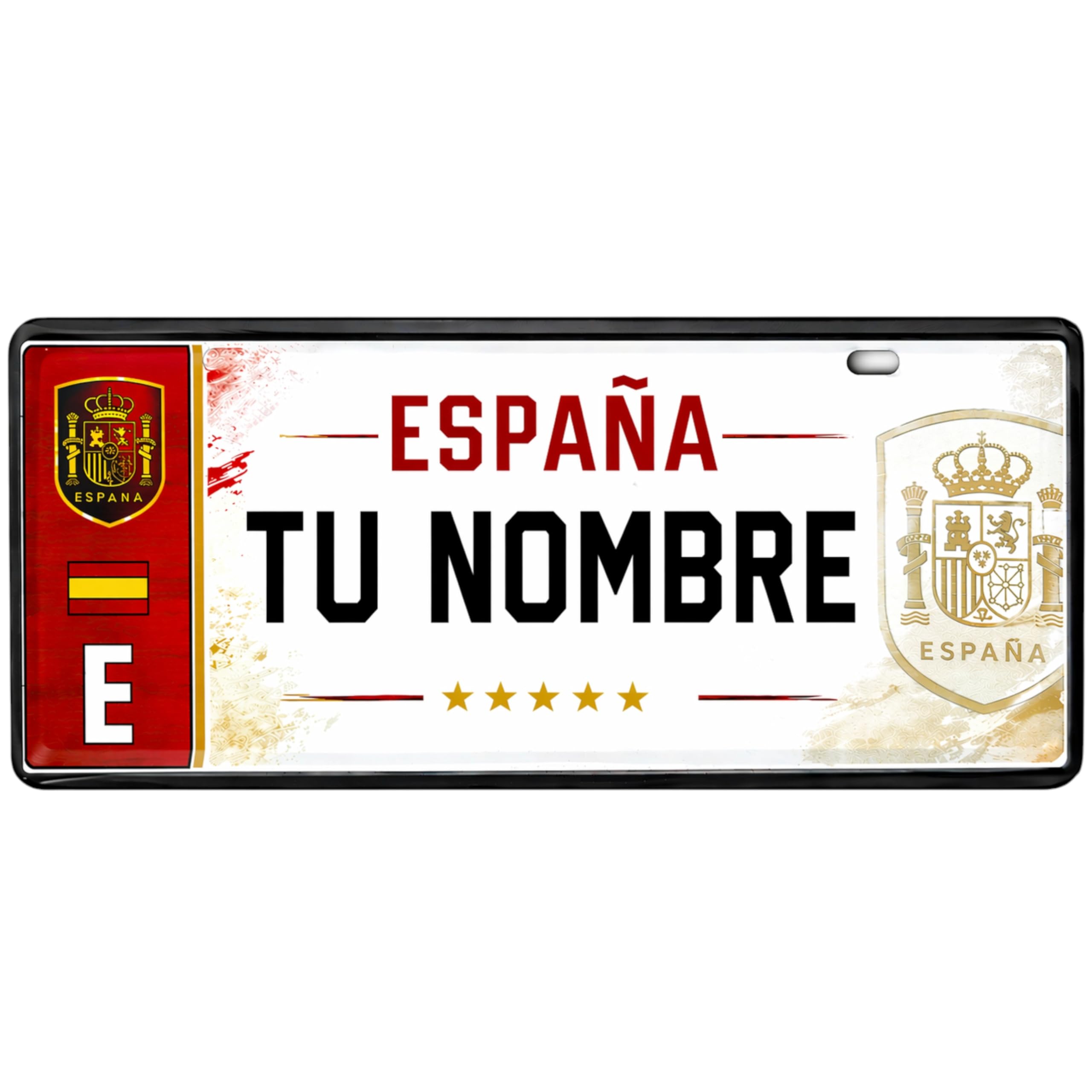 Champion's City ESPAÑA FC Matrícula Personalizable 6x14 cm RFEF
