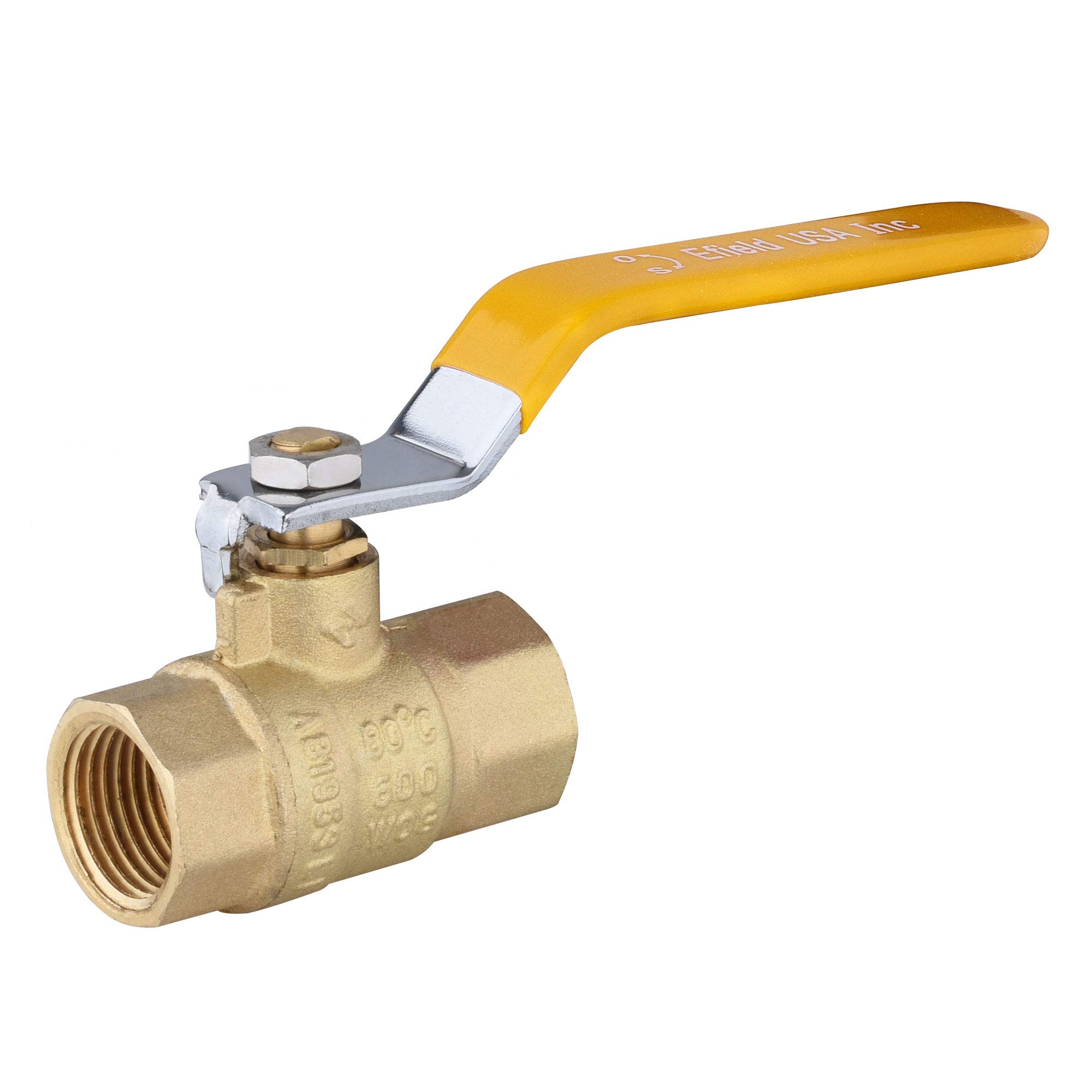 Valvole A Sfera FIP In Ottone Valvole A Sfera In Ottone EFIELD 1/2 NPT - 5 Pezzi, 600 WOG, Femmina Completa, Manuale Valvola Sfera Ottone Femmina Completa