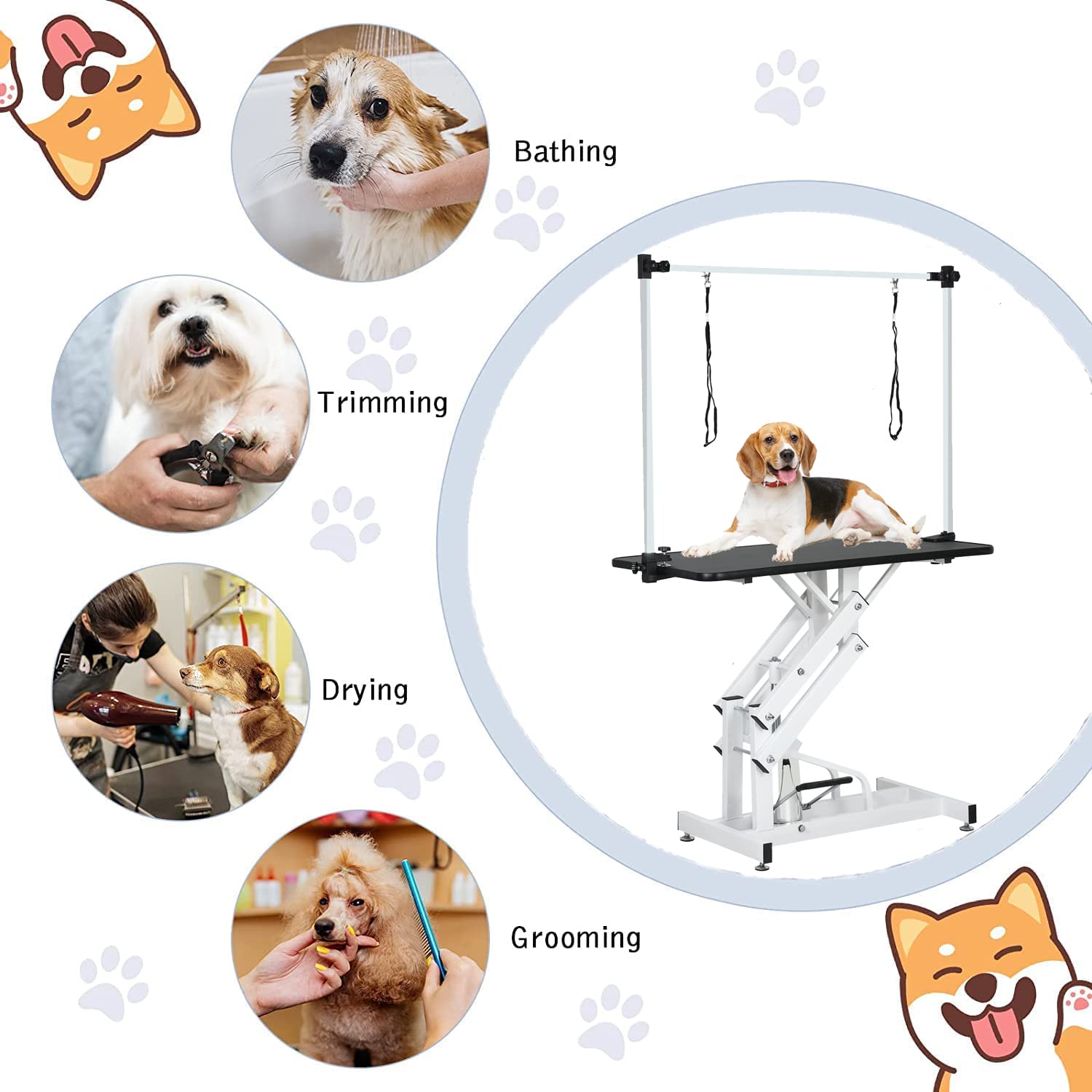 Amazon.com: Pet Grooming Table for Large Dogs, Heavy Duty