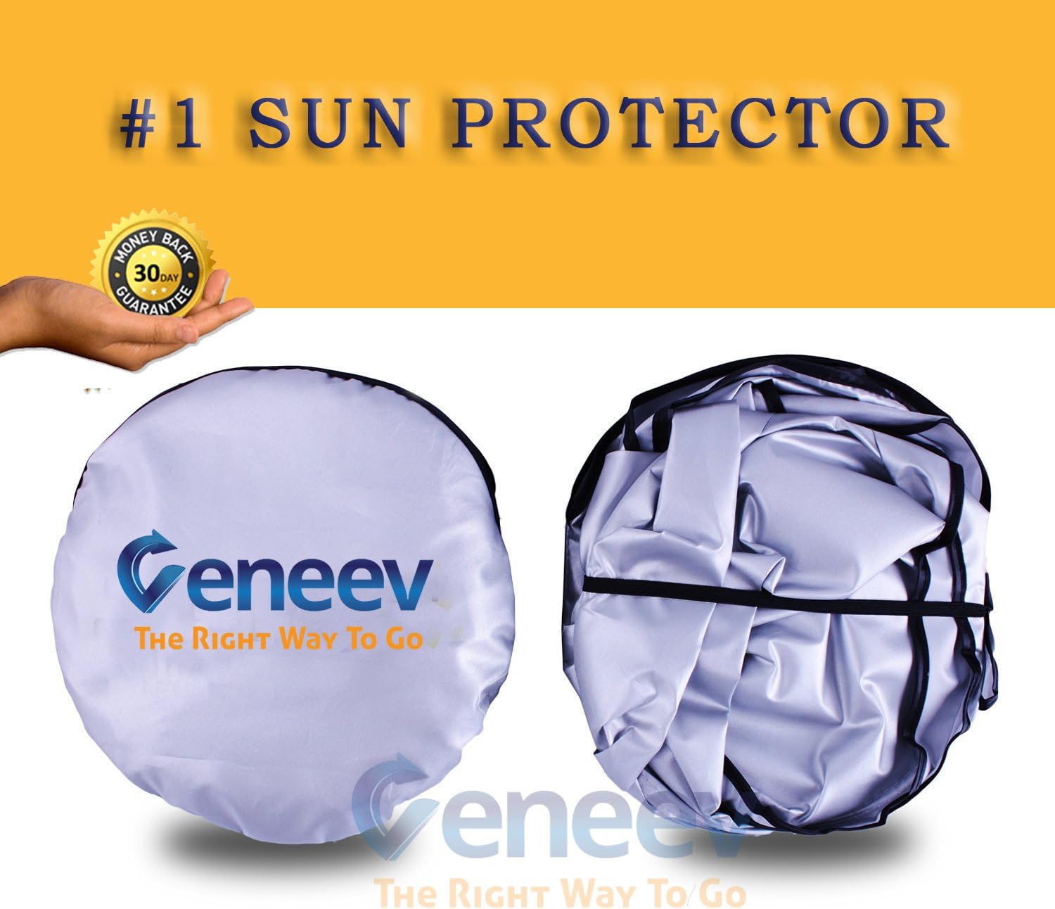 Veneev UV Ray Deflector Car Windshield Sun Shade