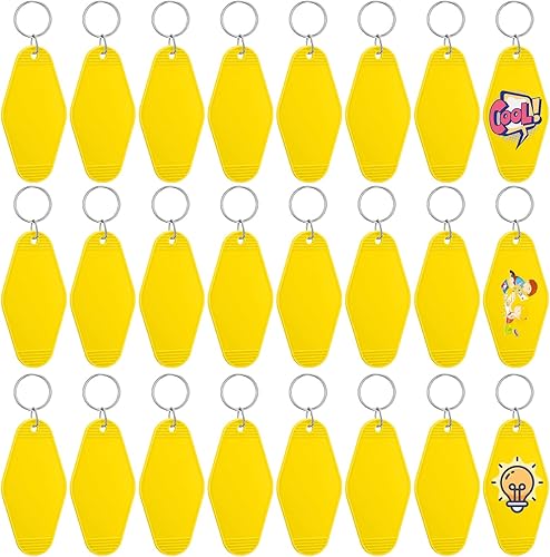 Miniatura 7 de Pinkunn 24 llaveros vintage de motel para bricolaje, llaveros de hotel en blanco, transferencia de calor, llaveros en blanco, sublimación a granel,