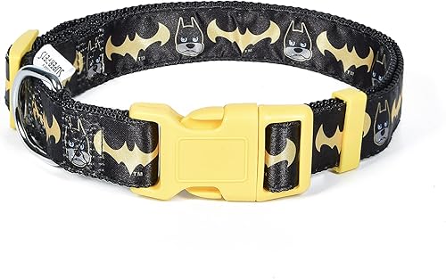 DC Comics League of Super-Pets Ace Batman - Collar para perro, grande  Collar para perro con licencia oficial de DC League of Super-Pets  Collar
