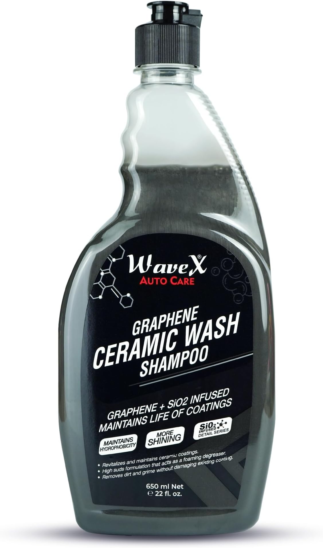 Car Shampoo Ceramic Car Wash 650 ml | Specially for Ceramic Coated Vehicles | Graphene+SiO2 Infused | Maintains Life of Coating