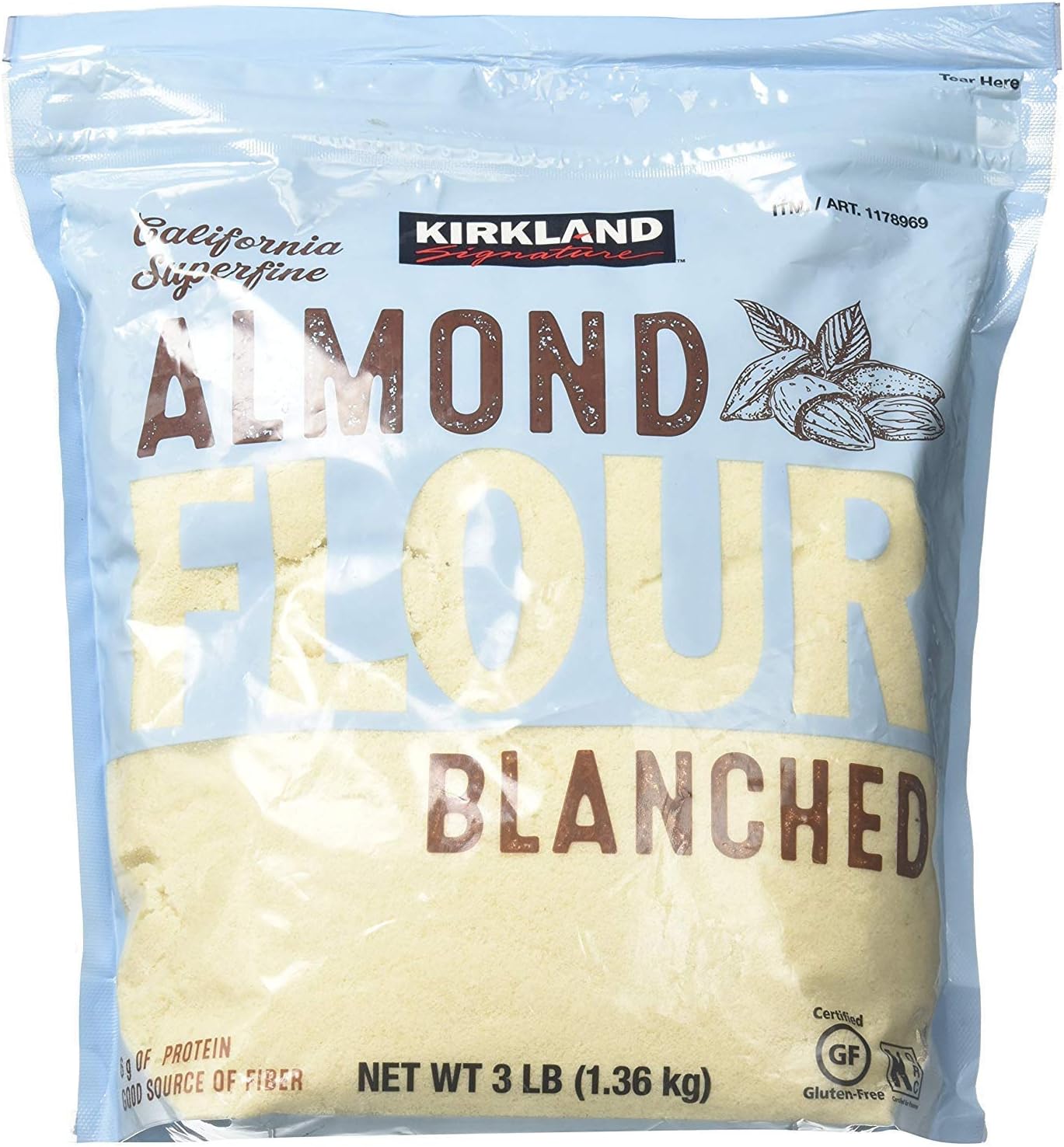 Signature Almond Flour Blanched California Superfine, 3 Pounds, Set of 2