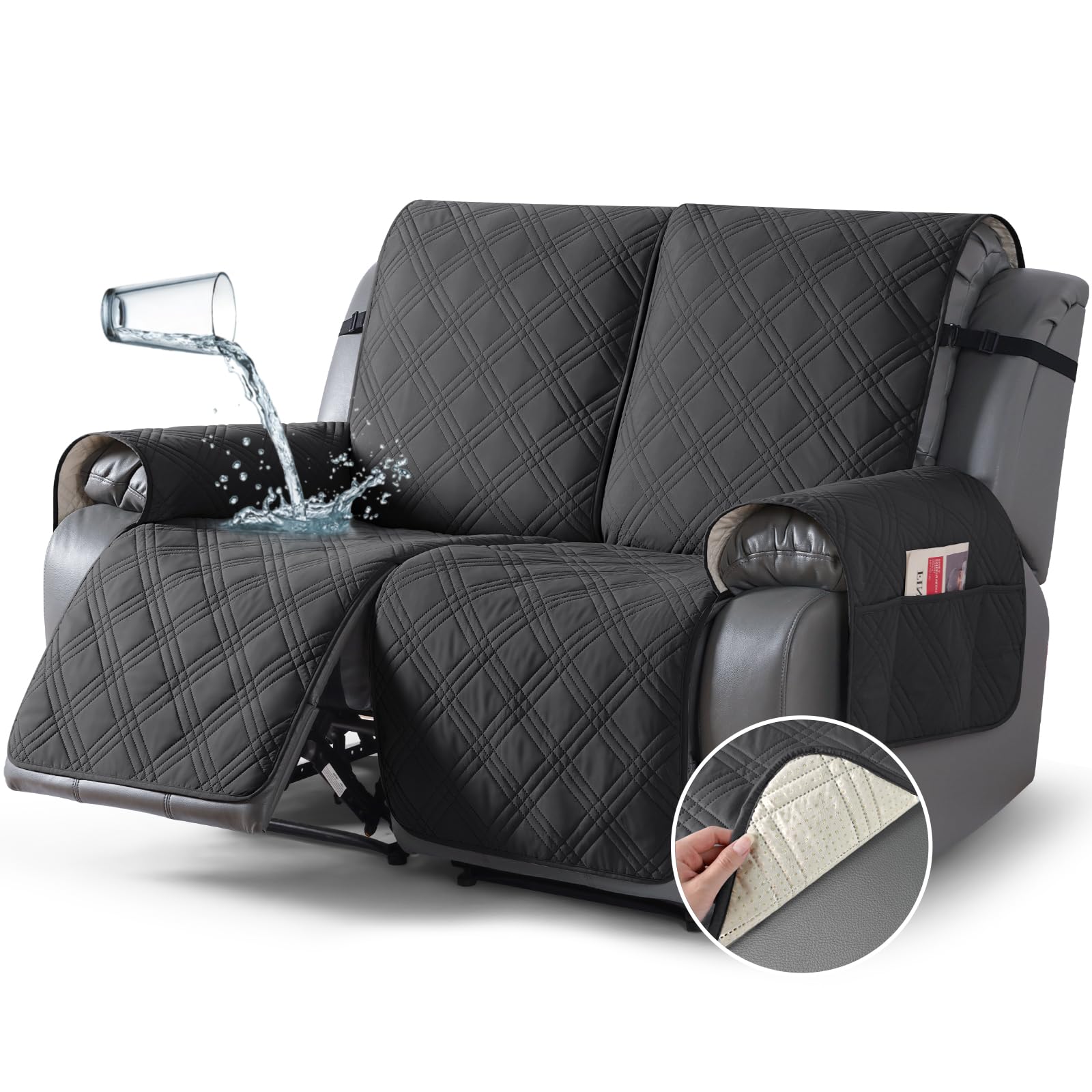 Amazon Taococo 100 Waterproof Loveseat Recliner Cover Non Slip