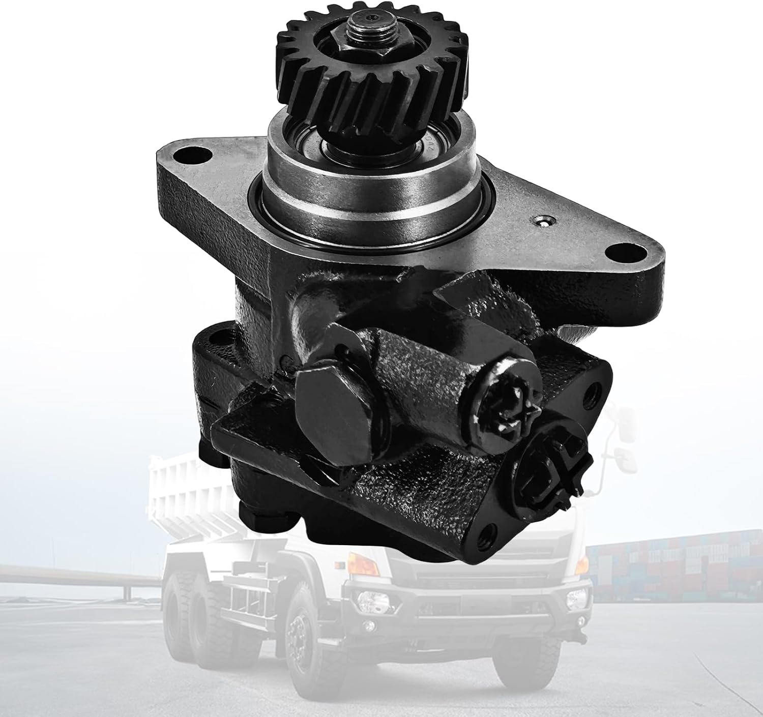 44310-E0301 Power Steering Pump Compatible with HINO 500 J08E Replace# 44350-1570 44310E0301 443501570