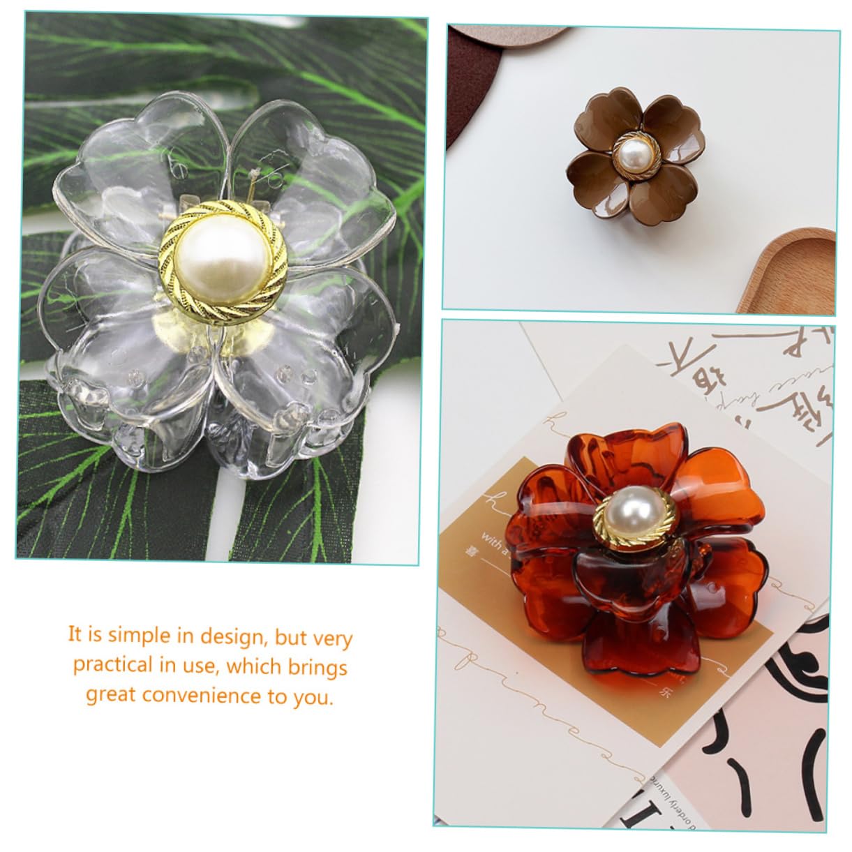 Healeved 3 Set Di Fermagli Per A Forma Di Fiore Senza Fermaglio Per Per Occasioni Speciali 6 Pezzi*3
